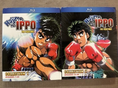Hajime No Ippo: The Fighting! Vol. 1 & 2 Blu-ray Like New! OOP And Rare 48 Epi. - Image 1 of 4