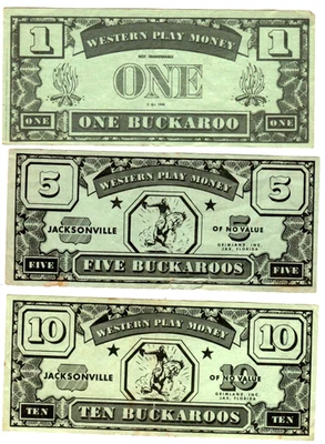 "FLORIDA"(ASSORTED DENOMINATIONS) 1930'S "JACKSONVILLE"(WESTER MONEY) $1,$5,$10 - Image 1 of 2