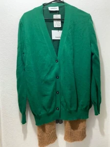 NWT HACHE 100% Virgin Wool  button Front layers Cardigan 46  $770 Italy - Picture 1 of 10