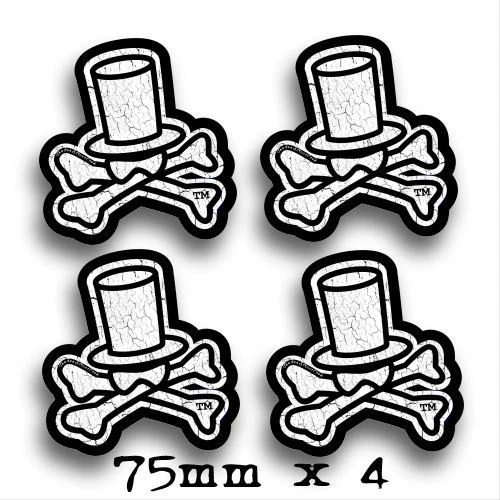 Voodoo Logo Sticker Packung Von Street™, 4 wie Abgebildet 75mm Wasserdicht - Bild 1 von 1