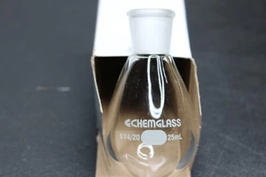 25 mL Heavy Wall Single Neck Evaporating Recovery Flask Chemglass CG-1512-53 - Picture 1 of 3