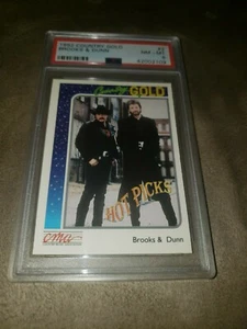 Tarjeta de música country Gold Brooks & Dunn 1992 #2 PSA 8 ¡solo ejemplo calificado! - Imagen 1 de 3
