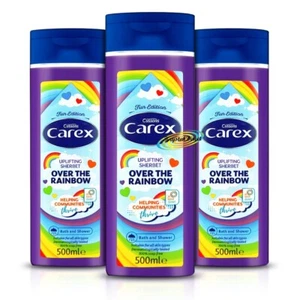 3x Carex Over The Rainbow Fun Edition seifenfreies Bade- & Duschgel 500ml
