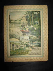 ancien cahier P.L.M. train chemin de fer Besançon fin XIX ème - Picture 1 of 3