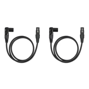 1 M Right Angle XLR Male To Female 3 Pin Mic Cord 90-Degree XLR Audio Cable - Bild 1 von 9