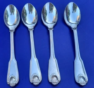 The Main Course MNF2 Japón Plateado CÁSCARA Lote de 4 cucharaditas 6 1/4" - Imagen 1 de 5