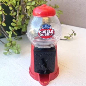 Dubble Bubble Gumball Machine Red Plastic 6.5” - Picture 1 of 6