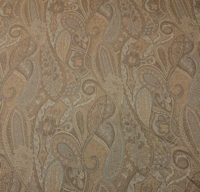 OUTDURA PASHA MERCURY GRAY FLORAL PAISLEY OUTDOOR INDOOR FABRIC BY YARD - Image 1 of 4