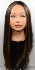 AISI QUEENS Long Straight Highlights Wig 24 Inch Synthetic Wigs for Women - Picture 1 of 12