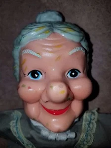 MARIONETA DE MANO ANTIGUA ABUELA DAMA DE COLECCIÓN - Imagen 1 de 7