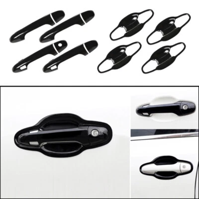 Manija de puerta inteligente lateral negra brillante para Toyota Highlander 2014-2019 Foto 1 de 4