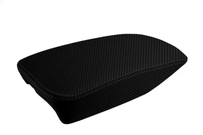 Console Lid Armrest Cover Carbon Fiber for Cadillac CTS 2003-2007 Black - Image 1 of 4
