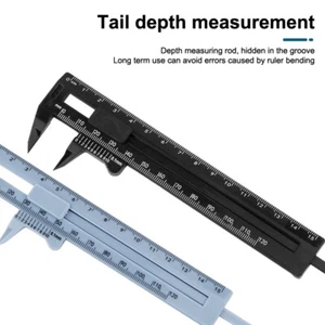 0-150mm Mini Double Scale Plastic Vernier Caliper Ruler Measuring Calipers - Picture 1 of 16