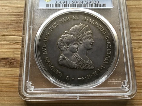 1807 ITALY SILVER 10 LIRES TUSCANY PCGS AU50 Cover