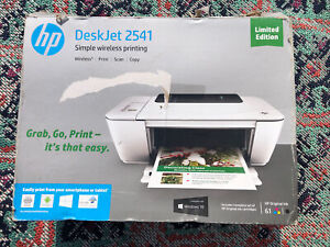 HP Deskjet 2541 All-In-One Inkjet Printer Brand New, Open Box, NO INK!