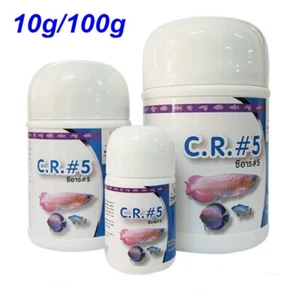 C.R.5 GRULLA BLANCA Pescado Alimento Aumento Todos los Colores Mejoramiento Vitamina Polvo - Imagen 1 de 14