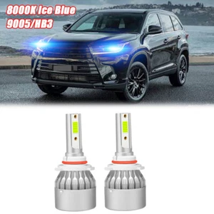 9005 HB3 LED Headlight Kit High Beam Globes Bulbs 28000LM For TOYOTA KLUGER - Picture 1 of 10