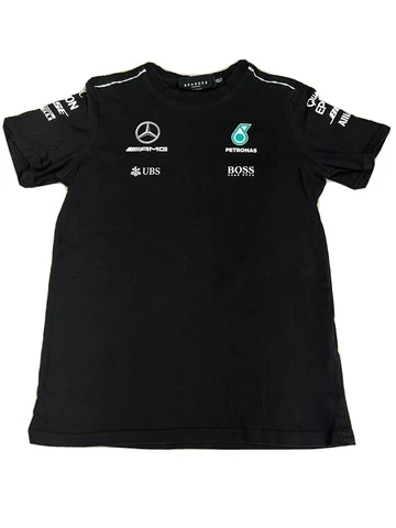 MERCEDES AMG PETRONAS RACING CREW SHIRT JERSEY BRANDED LONDON F1 Boys 14-15 164 Cover