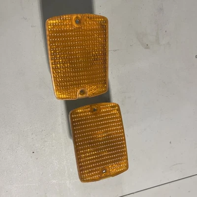 Par de luces de señalización de giro delanteras para Jeep Wrangler YJ 87-93 lente estacionamiento ámbar Foto 1 de 4