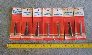 Skil Bit Set & Socket Adapter - 6 Bits 1 Adapter NIP - Picture 1 of 9