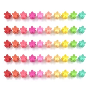 Paquete de 100 clips de garra de pelo con flores mini mandíbula pequeña para niñas - Imagen 1 de 8