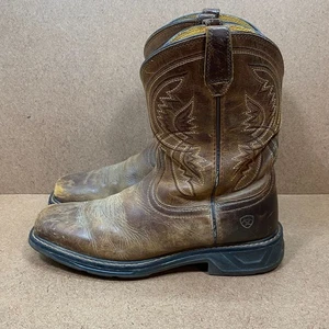 Stivali da lavoro Ariat uomo WorkHog XT Coil Western in pelle marrone taglia 6 - Foto 1 di 8