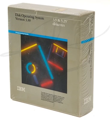 Nuevo en caja IBM DOS-Versión 3.30 Computadora Escritorio Programa Software TOTALMENTE NUEVO Foto 1 de 4