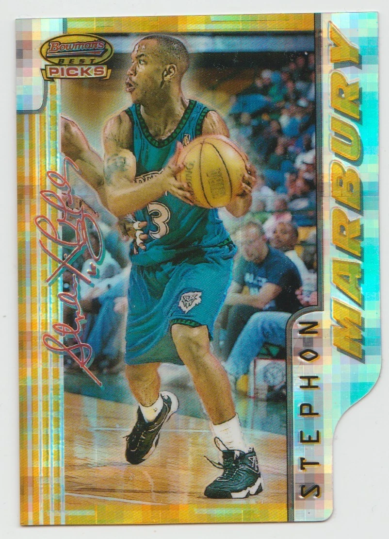 その他 NBA 50topps 96-97#177stephon Margury+1sc 1996-97 NBA Hoops Stephon Marbury SLAM Rookie RC #321 Minnesota