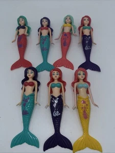 Lot Of 7 Banzai Magical Mermaids Dive Game Colorful Underwater Pool Toys - Picture 1 of 5