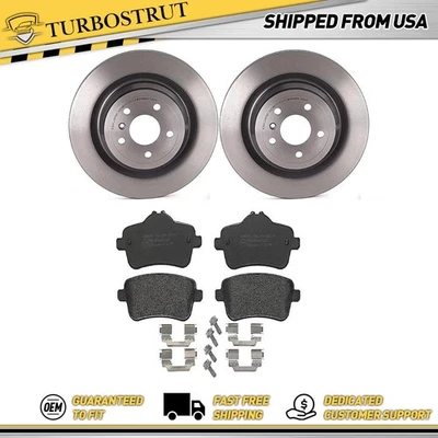 Kit de pastillas de rotores de freno traseros para Mercedes-Benz ML350 2013-2015 garantía de por vida Foto 1 de 4