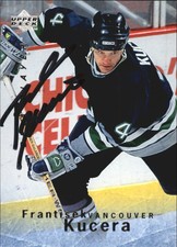 1995-96 (WHALERS) Be A Player Autographs #S33 Frantisek Kucera