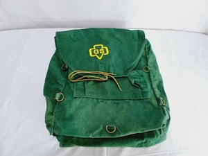Vtg 1970's Official Girl Scout Canvas Back Pack - Picture 1 of 23