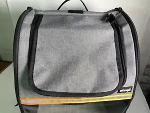 🌟Natuya Marl Grey Canvas Pet Carrier Dog~Cat Backpack with reflective detail - Picture 1 of 24