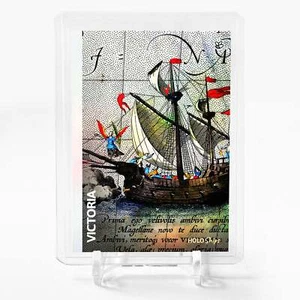VICTORIA Holographic Art Card 2023 GleeBeeCo Holo Ships #B91D BEAUTIFUL - Picture 1 of 2