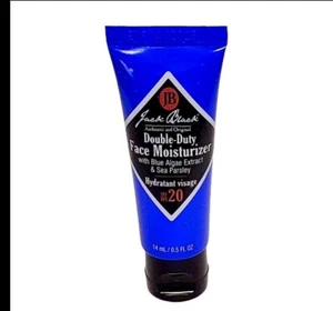 Jack Black Double Duty Gesichtsfeuchtigkeitscreme LSF 20 0,5 flüssige Unzen 14 ml. Reisegröße - Bild 1 von 1