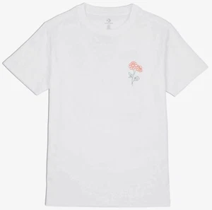 Converse T-Shirt Women's S White Floral Star Chevron Skateboarding Streetwear - Picture 1 of 2