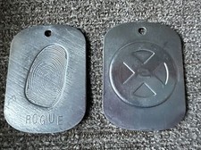 X-Men 2 Movie 2003 Promo Dog Tags X2 Rogue Marvel Movie Thumbprint Set Of 2