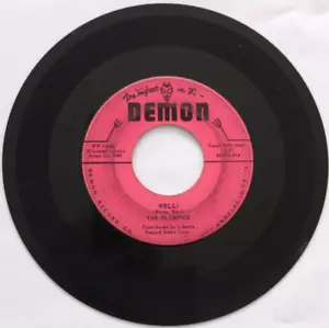 THE OLYMPICS WESTERN MOVIES / WELLI 45 7" VINYL RECORD, DEMON FF-1508 DOO-WOP - Picture 1 of 2