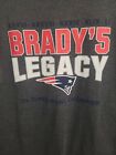 Tom Brady New England Patriots Large Mens Gray Graphic Logo Short Sleeve Tshirt