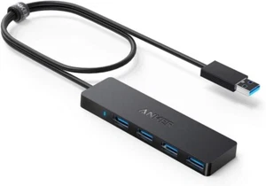 Anker USB Hub 4 Ports, Multiple USB 3.0 Hub, USB Splitter for Laptop, Extender - Picture 1 of 6