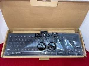 NEW GENUINE HP USB WIRED KEYBOARD SLIM BLACK QWERTY 803181-001 LOT OF 20 - Picture 1 of 6