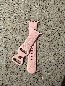 Engrave Silicone Apple Watchband Hello Kitty Inspired 42mm/44mm/45mm/49mm S/M - Picture 1 of 4