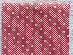 RARE & OOP Keepsake Calico RED & BLUE GINGHAM STARS *100% Cotton Fat Quarter* - Bild 1 von 2