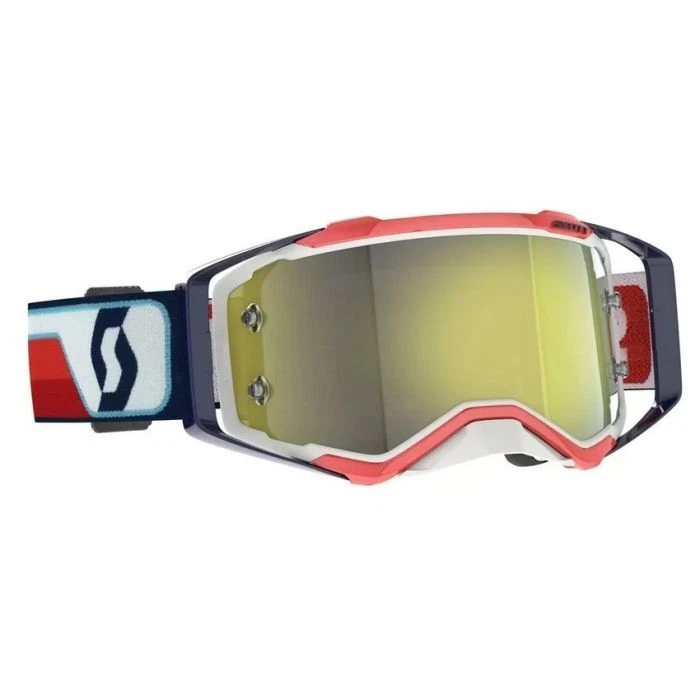 Mascarilla Scott Prospect Blanco/Rojo/Amarillo Cromo MX Goggle - Imagen 1 de 4