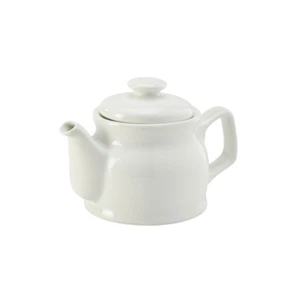 ROYAL GENWARE WHITE PORCELAIN TEAPOT(392145)(45cl/15.75oz) - Picture 1 of 1