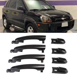 Exterior Door Handle For 2005 2006-2009 Hyundai Tucson Set of 4 Front and Rear - Bild 1 von 24