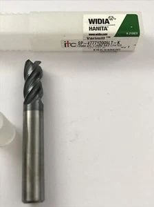 12mm END MILL 1.2mm RAD WIDIA HANITA ITC CARBIDE 4fl Coated SP-477712005LT-K VAT