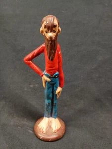 Vintage Ceramic Old Man Figurine Hillbilly Painted Toenails Unique KELLY - Picture 1 of 4