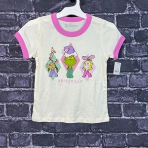 Grinch Girl's Large 10/12 Grinch Max Cindy Lou Who Short Sleeved Shirt - Picture 1 of 7