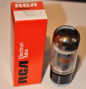 1 NOS RCA EL34 6CA7 Audio Radio Tube Amplitrex tested Double Slanted O GETTERS 2 - Picture 1 of 6